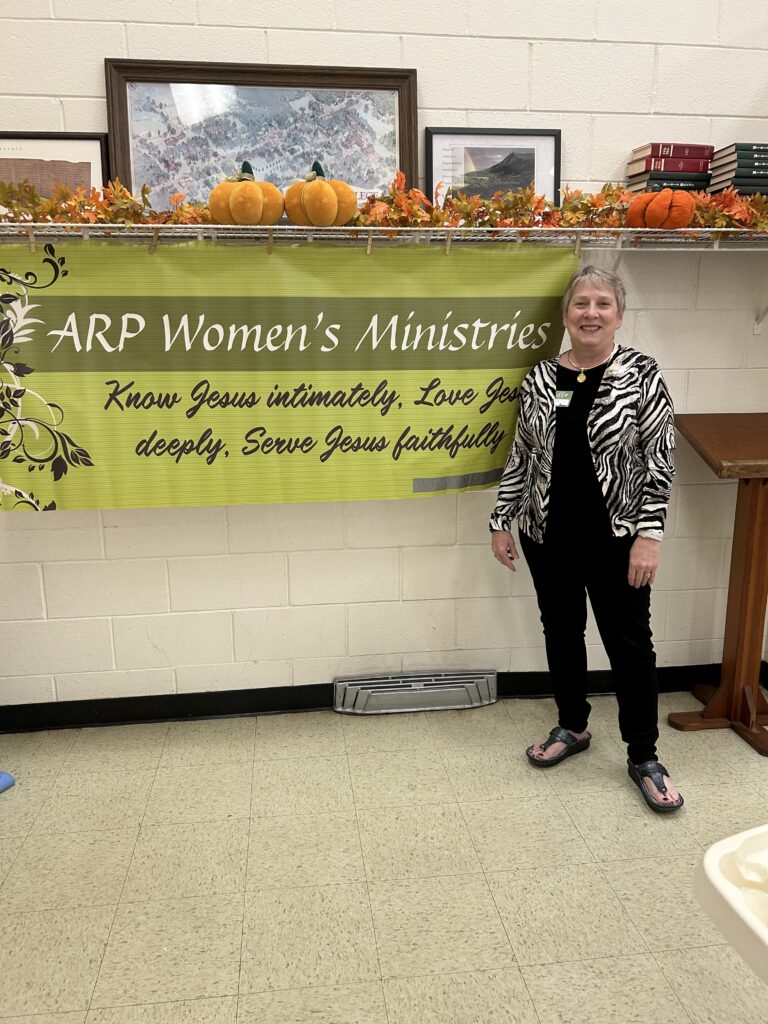 Connie Savell with ARP WM Banner